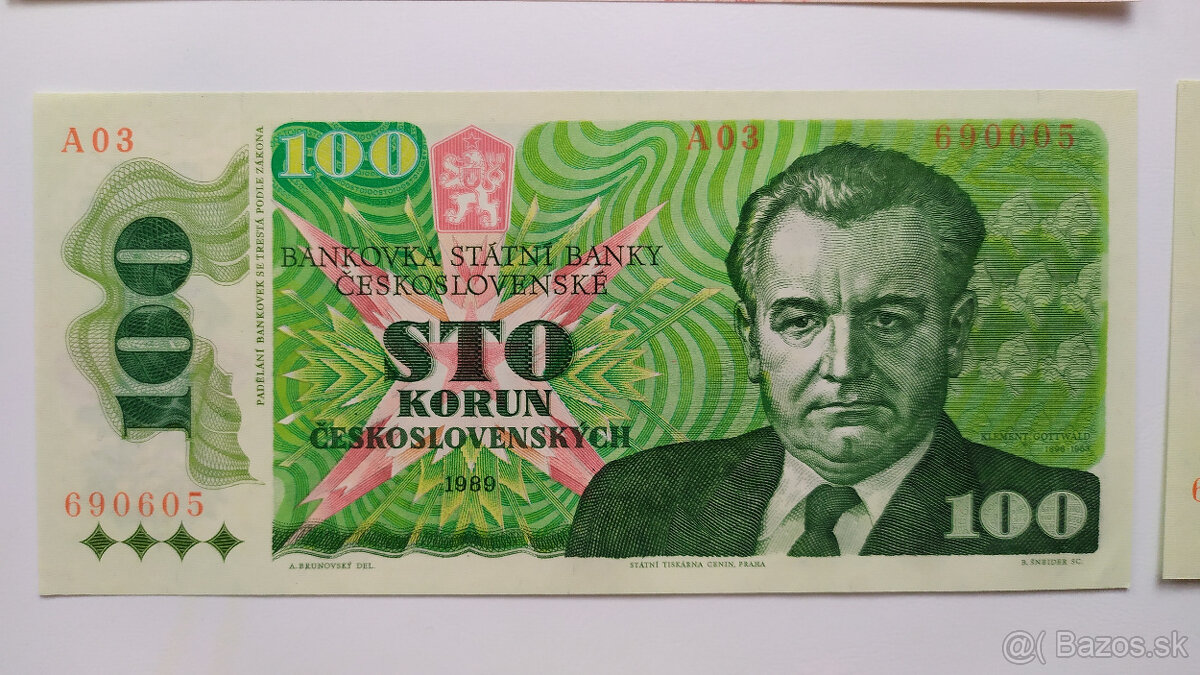 50 Kčs 1964 a 100 Kčs 1989 - 4
