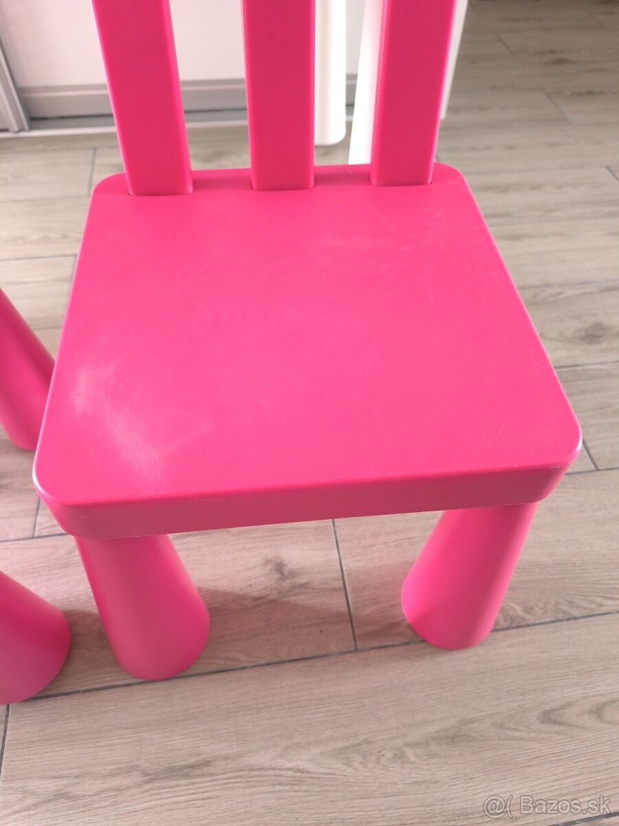 Detský stôl a 2 stoličky IKEA - 4