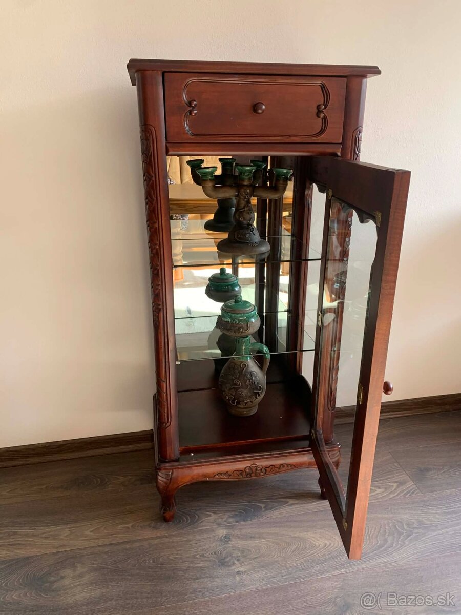 Rustikalna vitrínová skrinka - 4