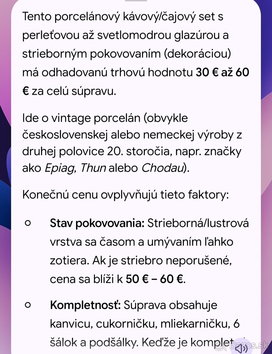 Porcelánový set - 4