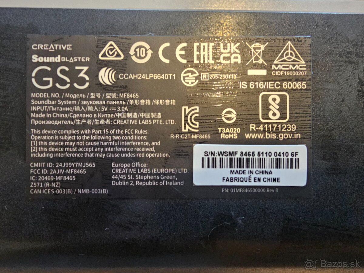 Creative soundblaster GS3 - 4