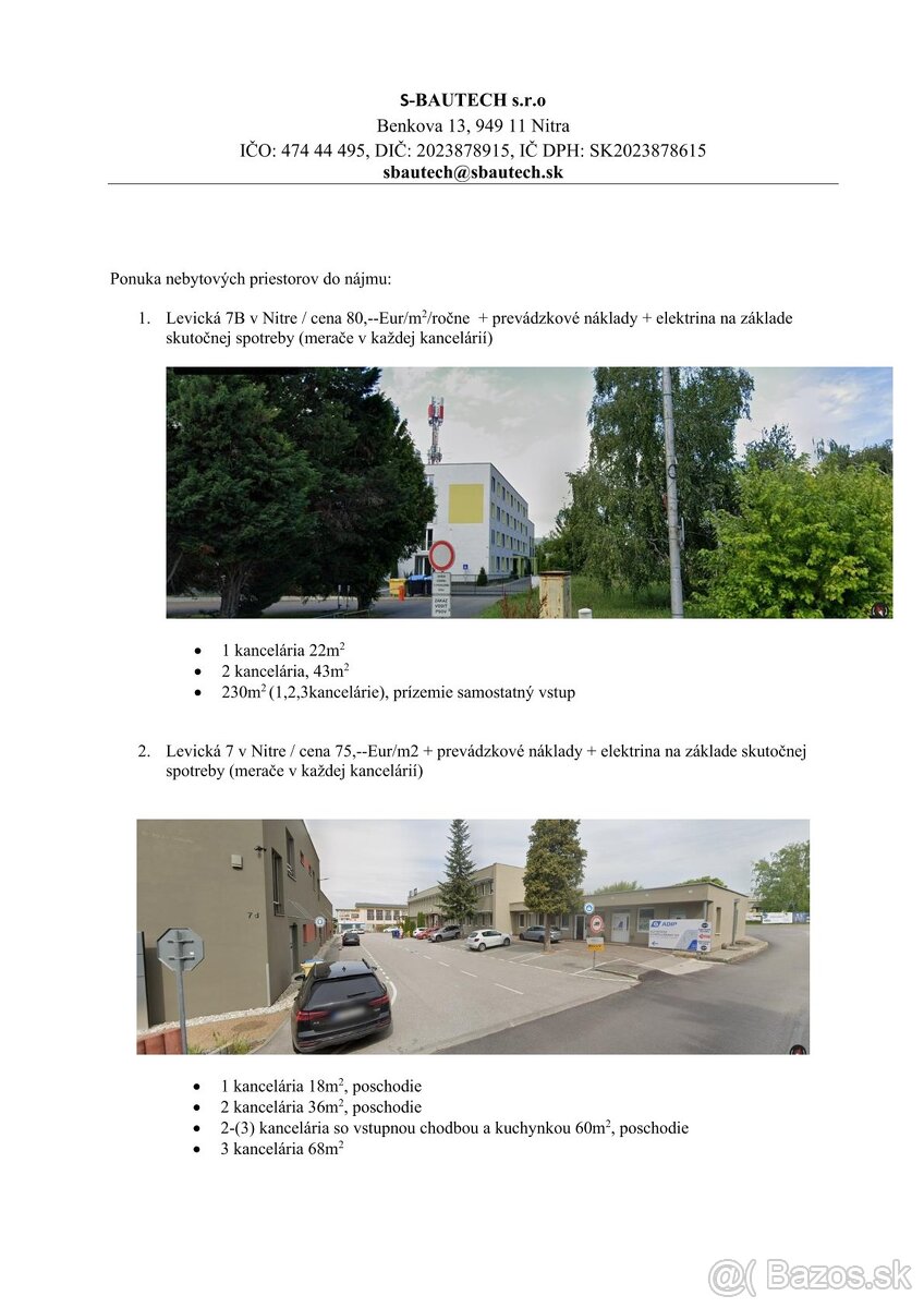 Prenájom OBCHODNÉ - KANCELÁRSKE priestory - 4