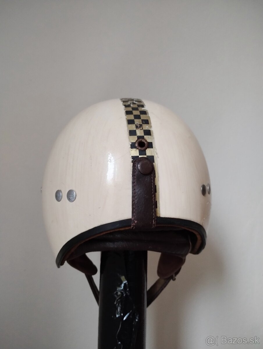 Predám retro helmu na starý motocykel Jawa ČZ veľkosť 58cm - 4