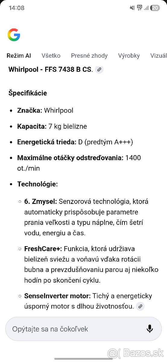 Práčka Whirlpool FFS 7438 B CS - 4