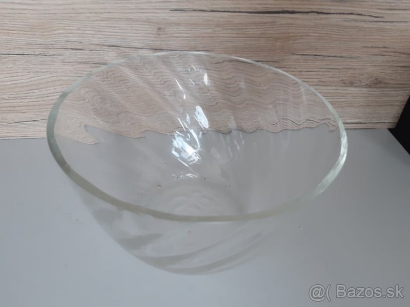 sklo fľaša misa labuť kryštál - 4