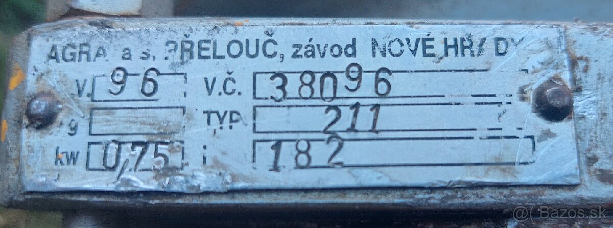 Prevodovka 7,5 ot/min - 4