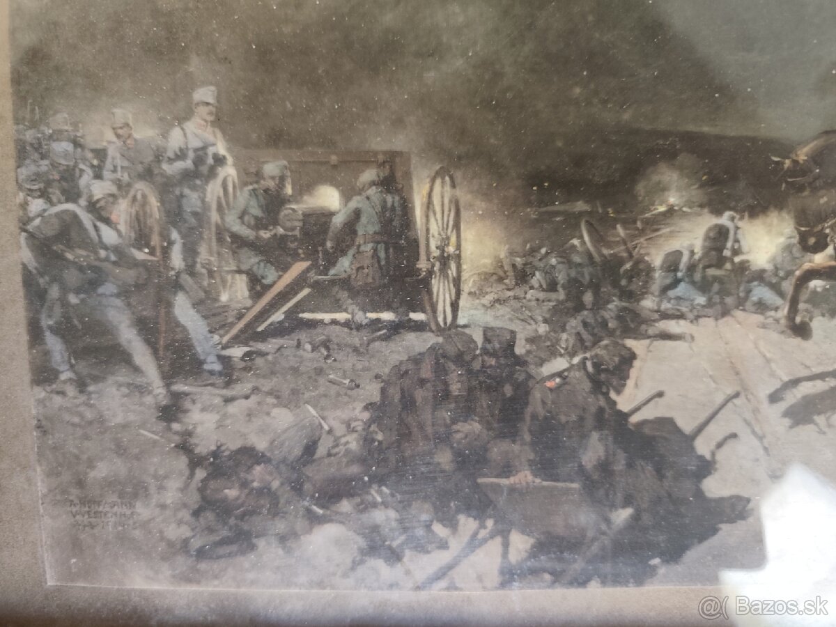 Obraz scéna z bitky 1914/18. - 4