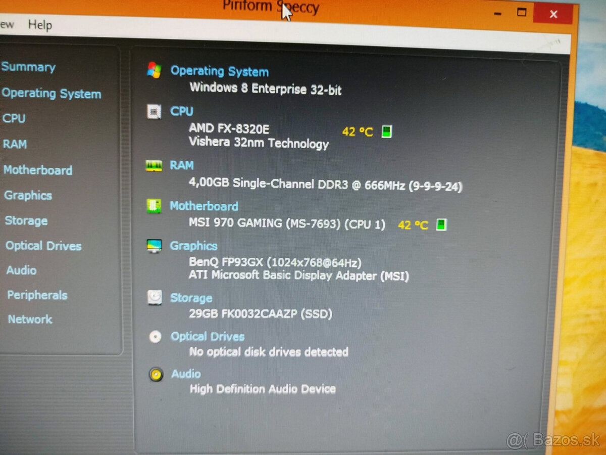 doska MSI 970 Gaming + AMD FX-8320 + chladič - 4