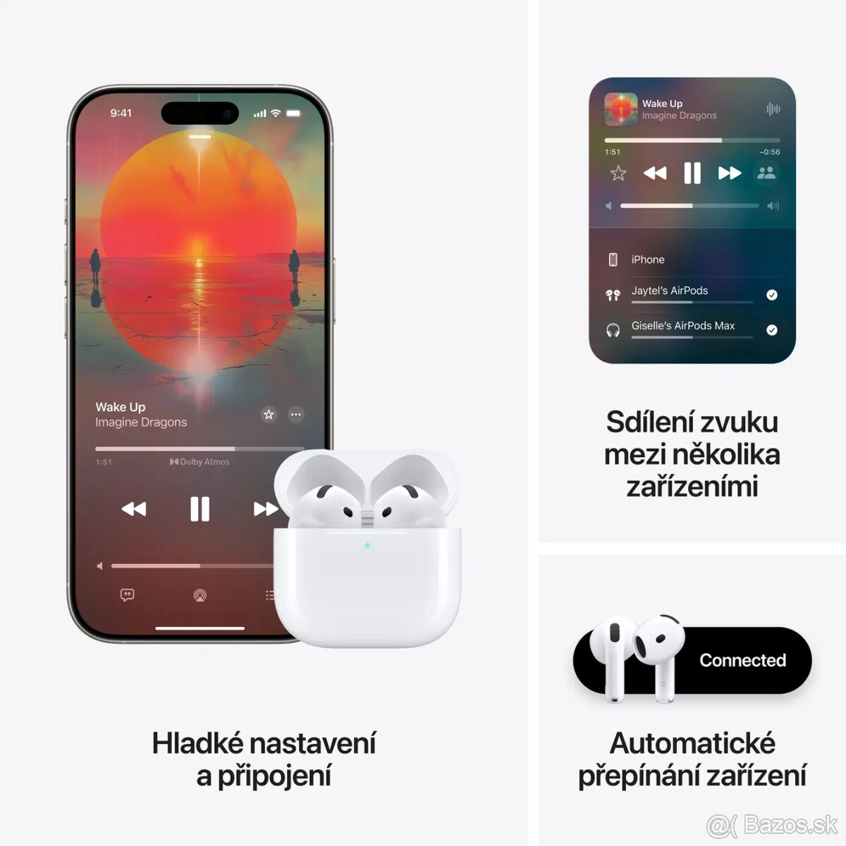 Apple AirPods 4 nové - 4