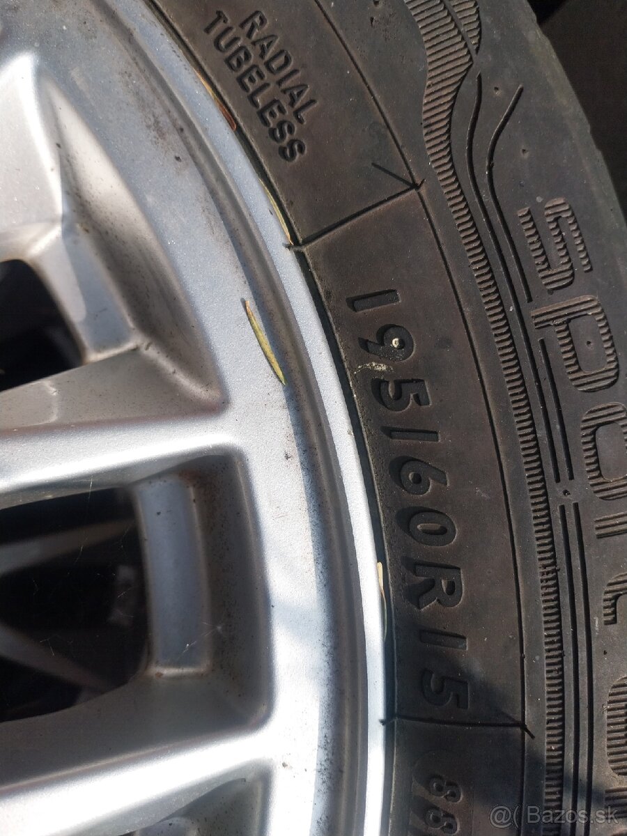 Predam alu disky 6jx15 mitsubishi - 4