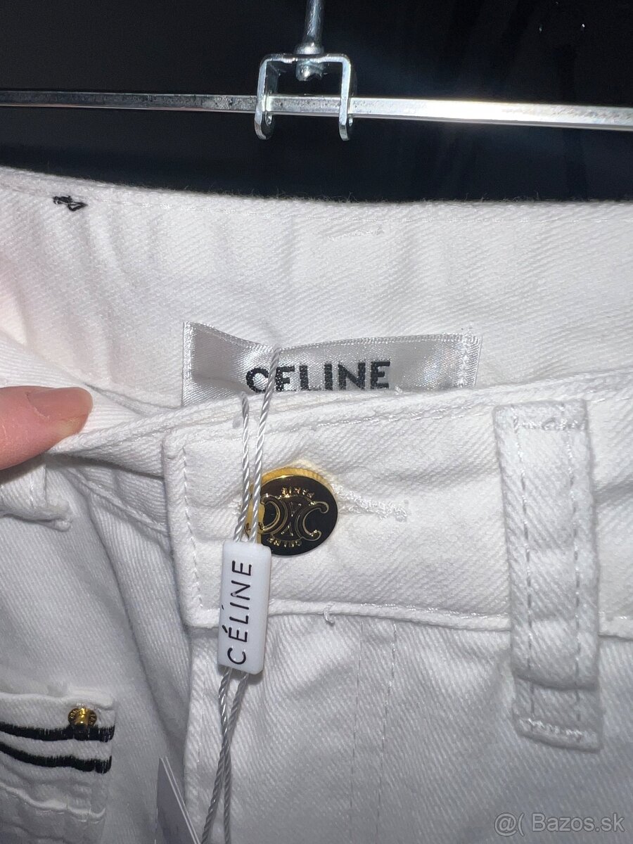 Nohavice high-weist, wide leg - 4