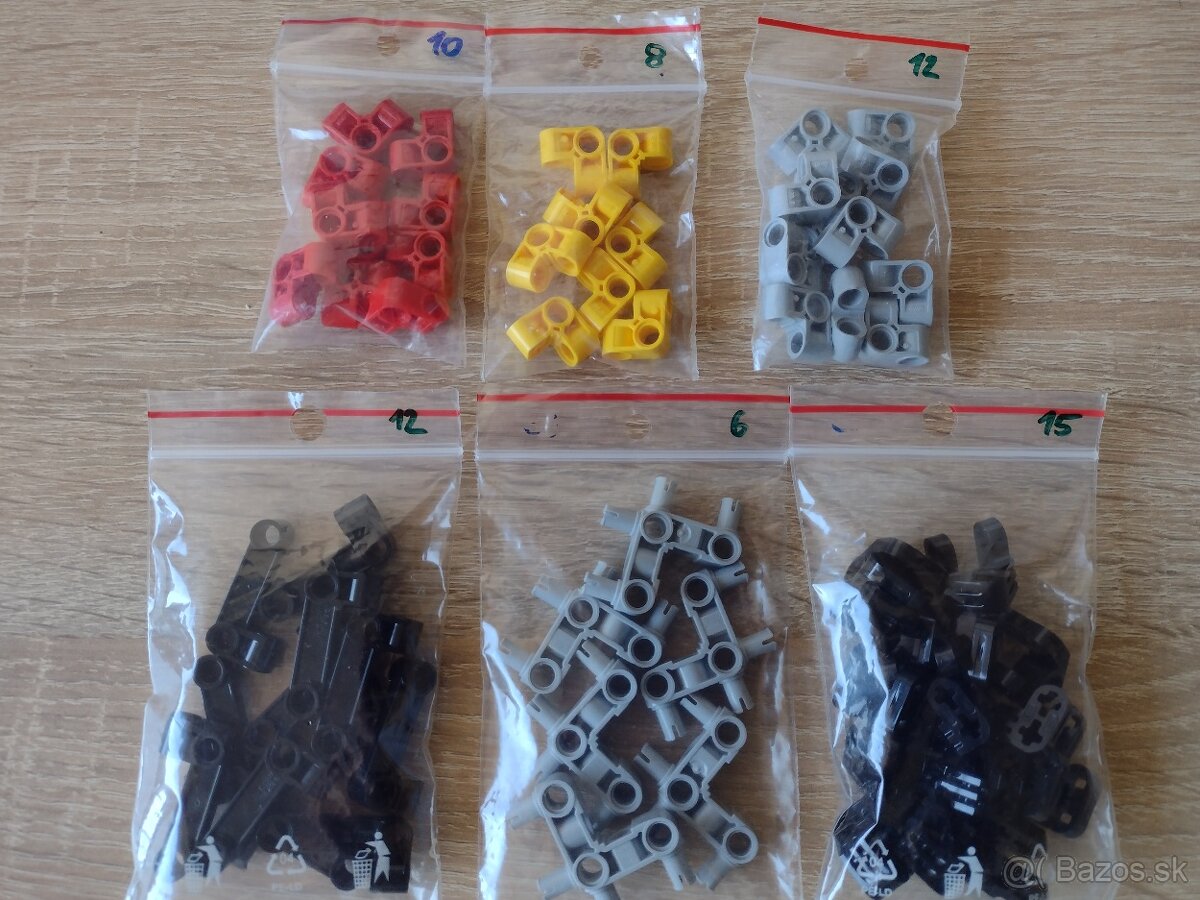 Lego Technic konektory, piny a osky - 4