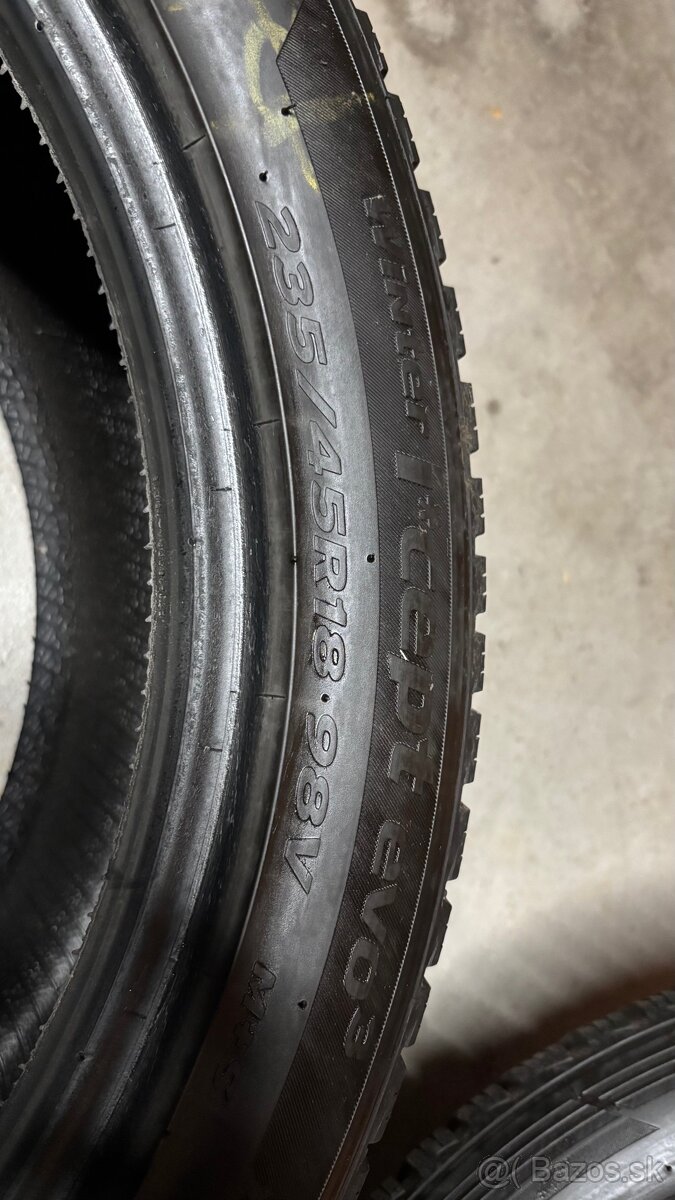 235/45 R18 zimné hankook 2 kusy - 4