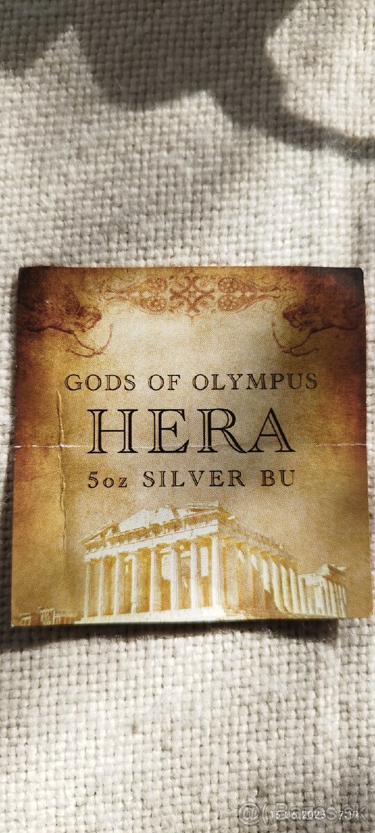 Strieborná minca HERA 9999 Ag 155g, r. 2022 - 4