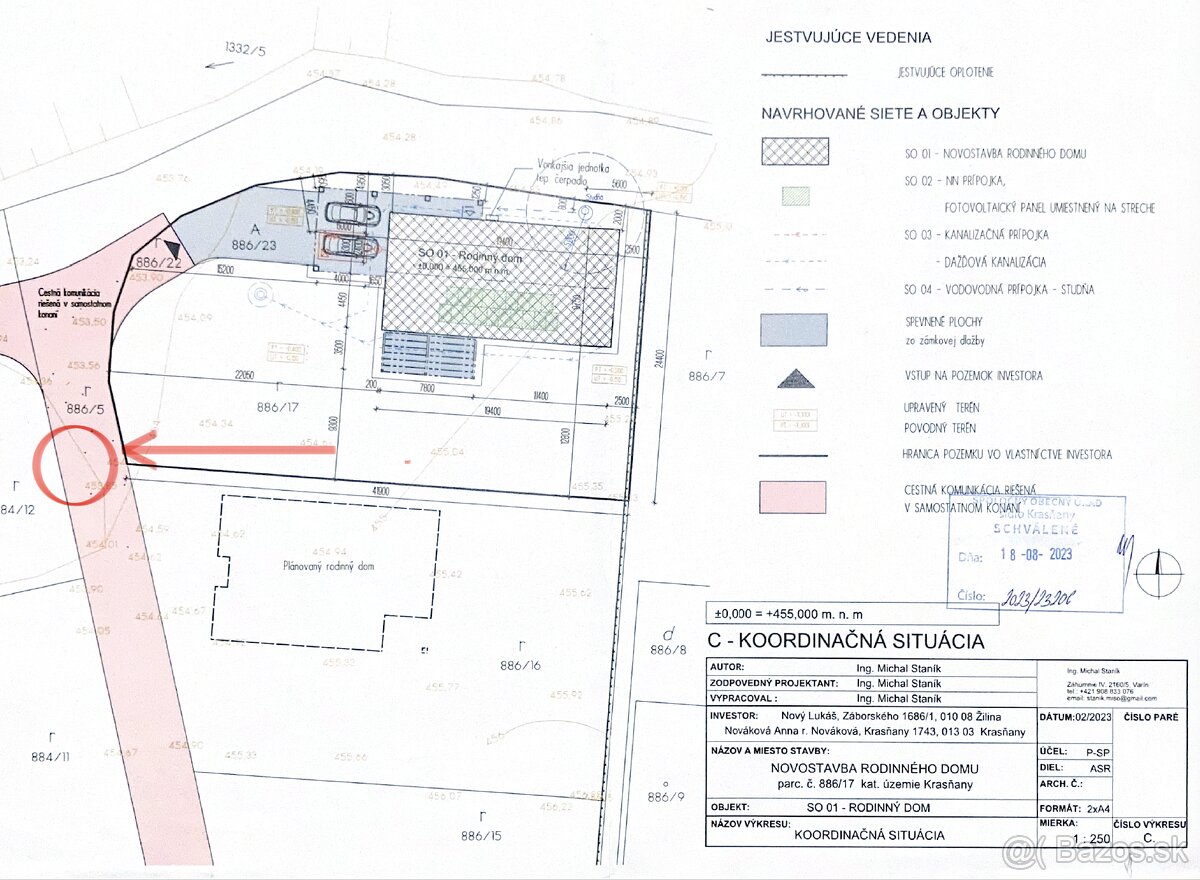Predaj stavebné parcely, Krasňany, Cena: 74.300€ - 4