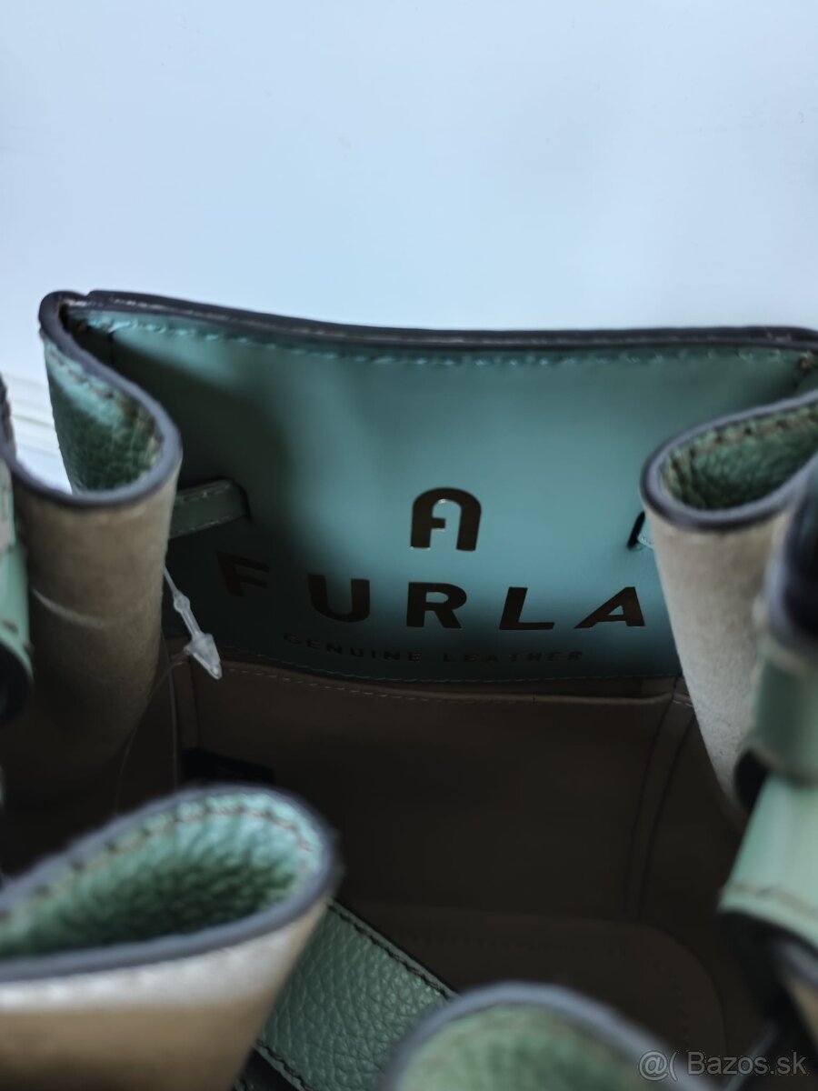 Nova kozena kabelka Furla Miastella mini bucket bag. - 4