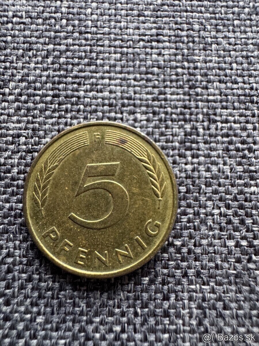 Nemecko - 5 Pfennig 3 ks, 2 Pf. 2 ks, 1 Pfennig 3 ks = 8 ks - 4