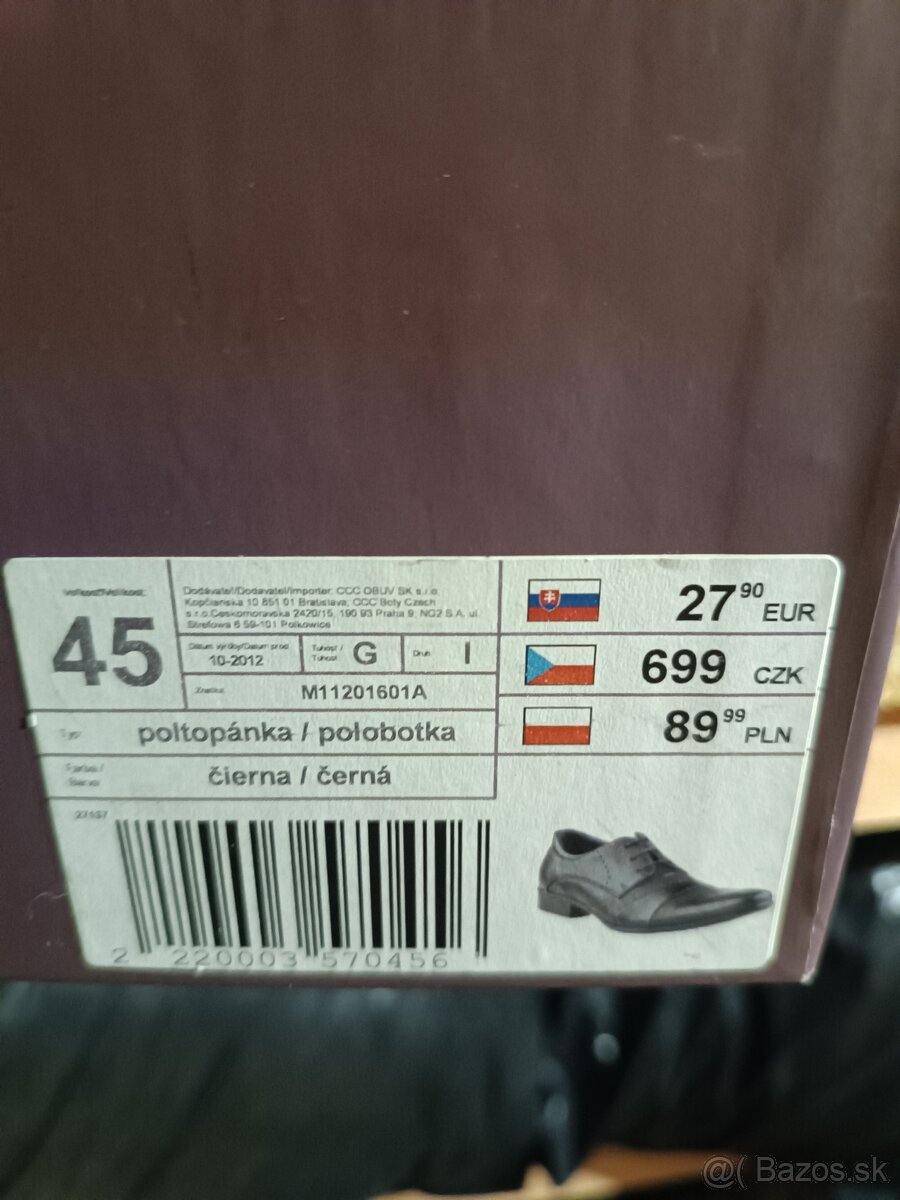 Pánske topánky veľkosť c.45 - 4