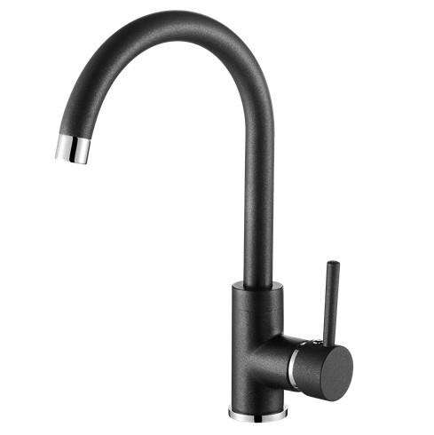 Matná čierna drezová batéria Concept - 4