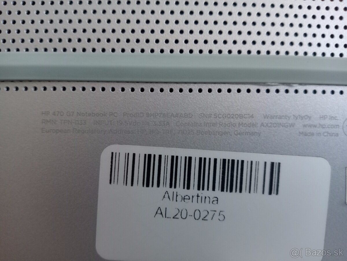 rozpredam funkčný notebook Hp 470 G7 - 4