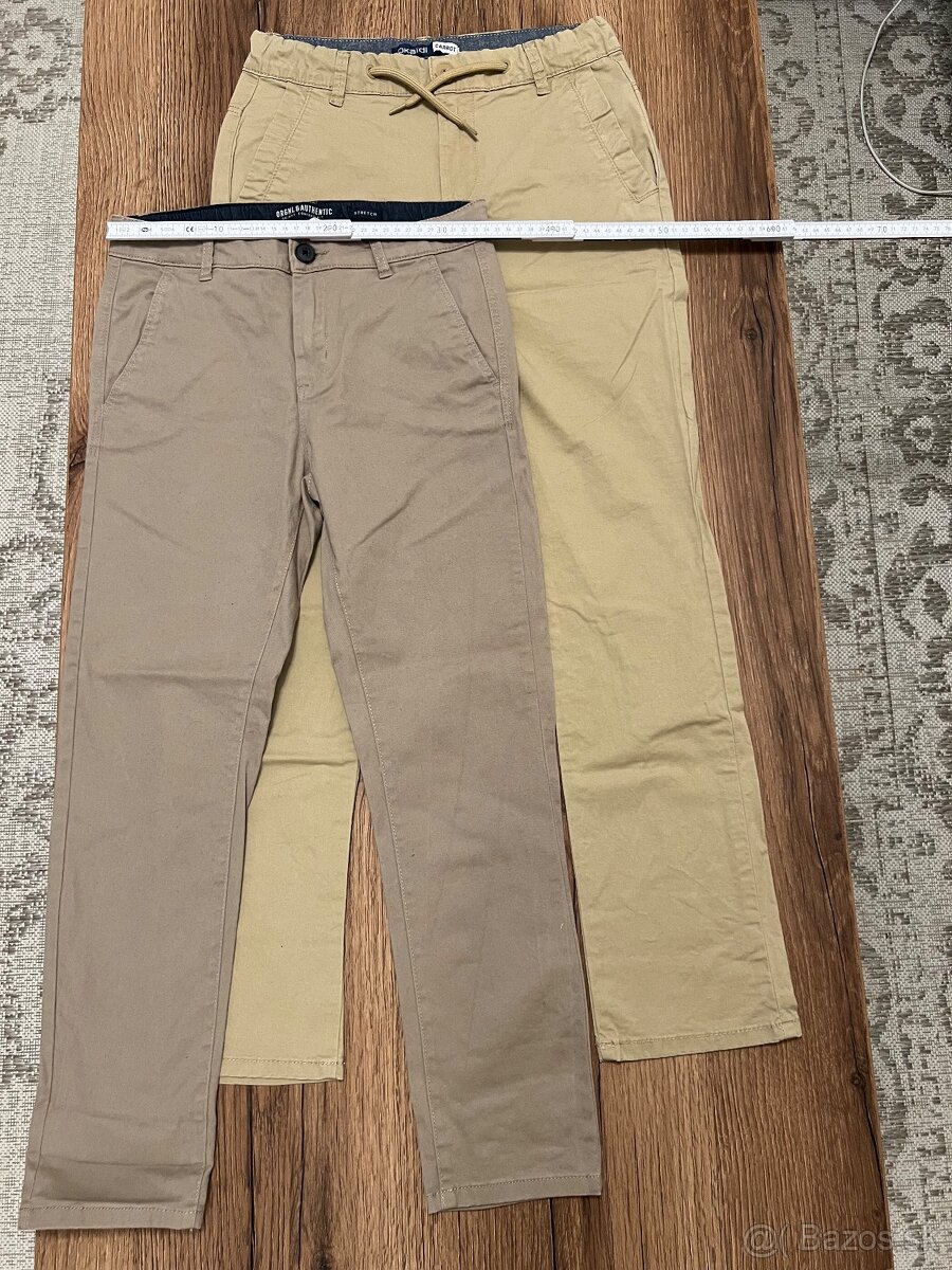 Predám hnedé chlapčenské nohavice, cena za 2 ks: 6 eur. - 4