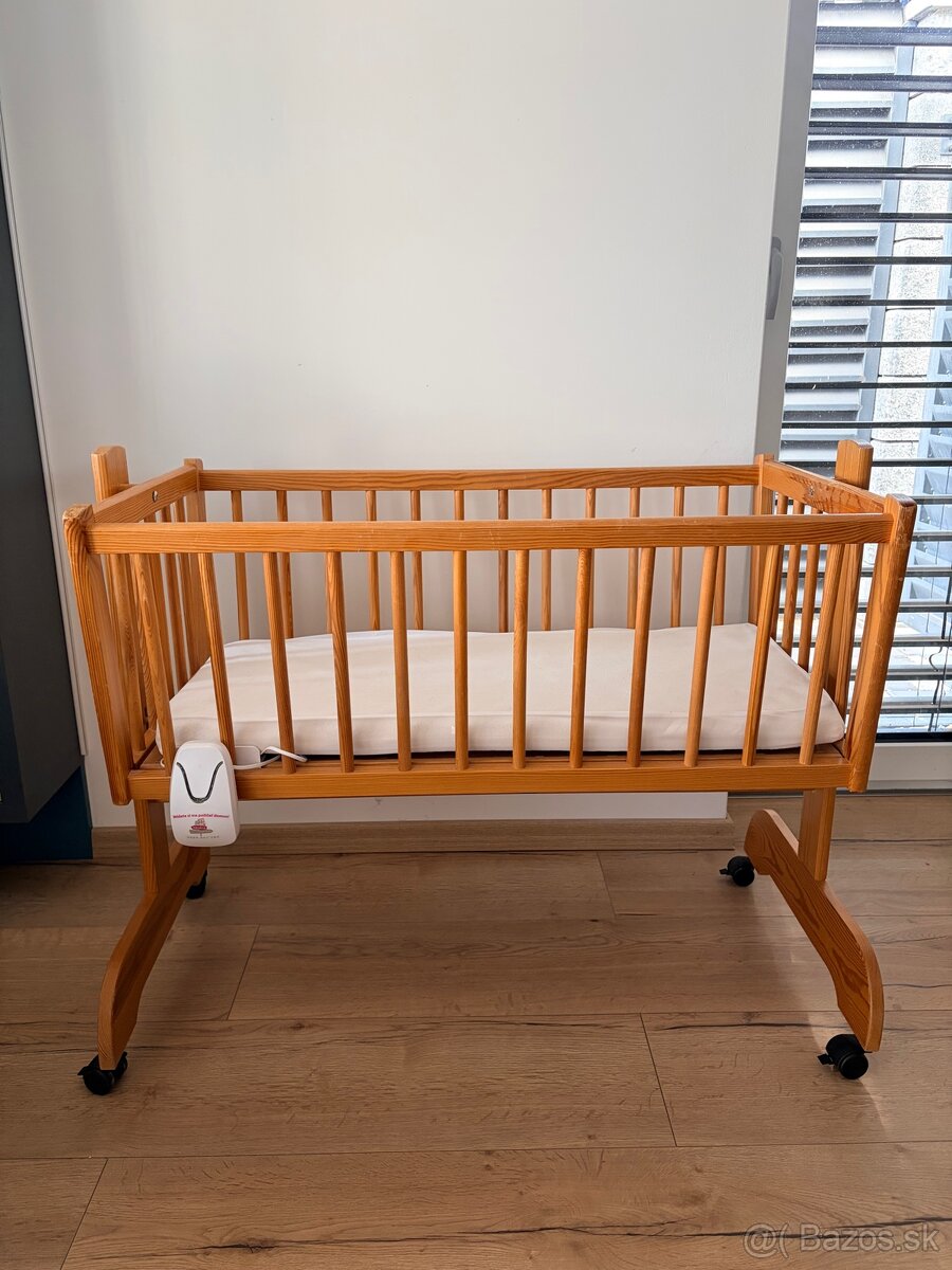 Drevena detska postielka a koliska - 4