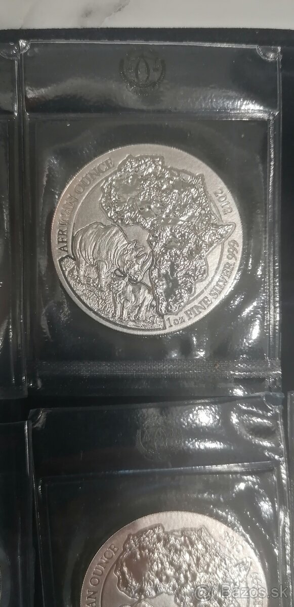 Strieborné mince Rwanda African - 4