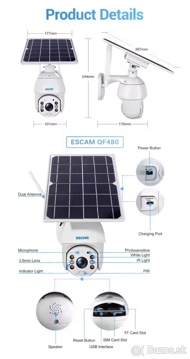 Kamera sim 4g solar - 4