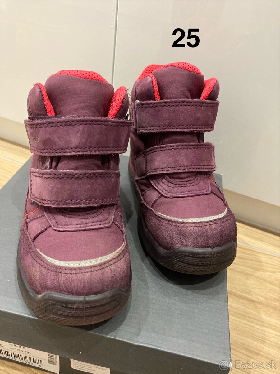 Dievčenské zimné topánky Ecco 25 + 26 - 4