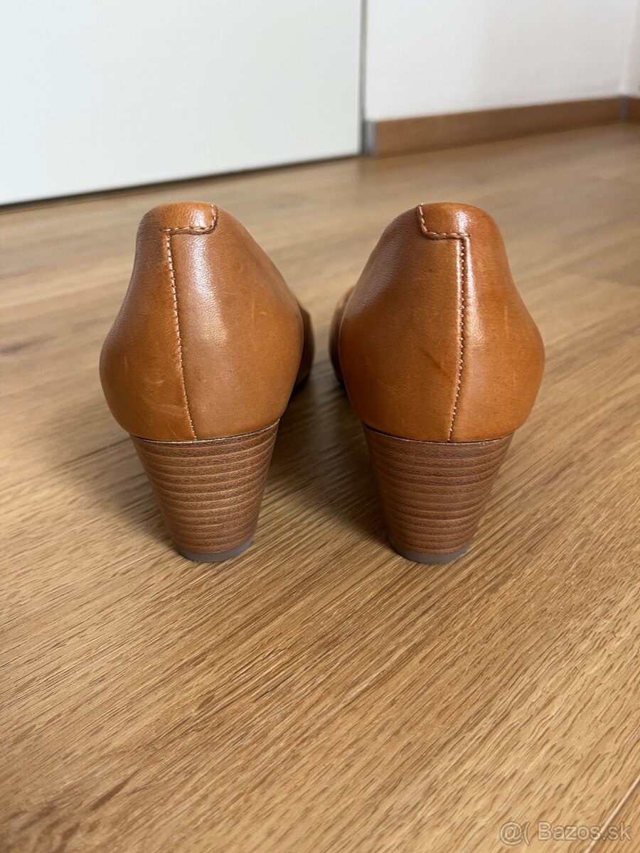 Hnedé lodičky Ecco, veľ.36 - 4