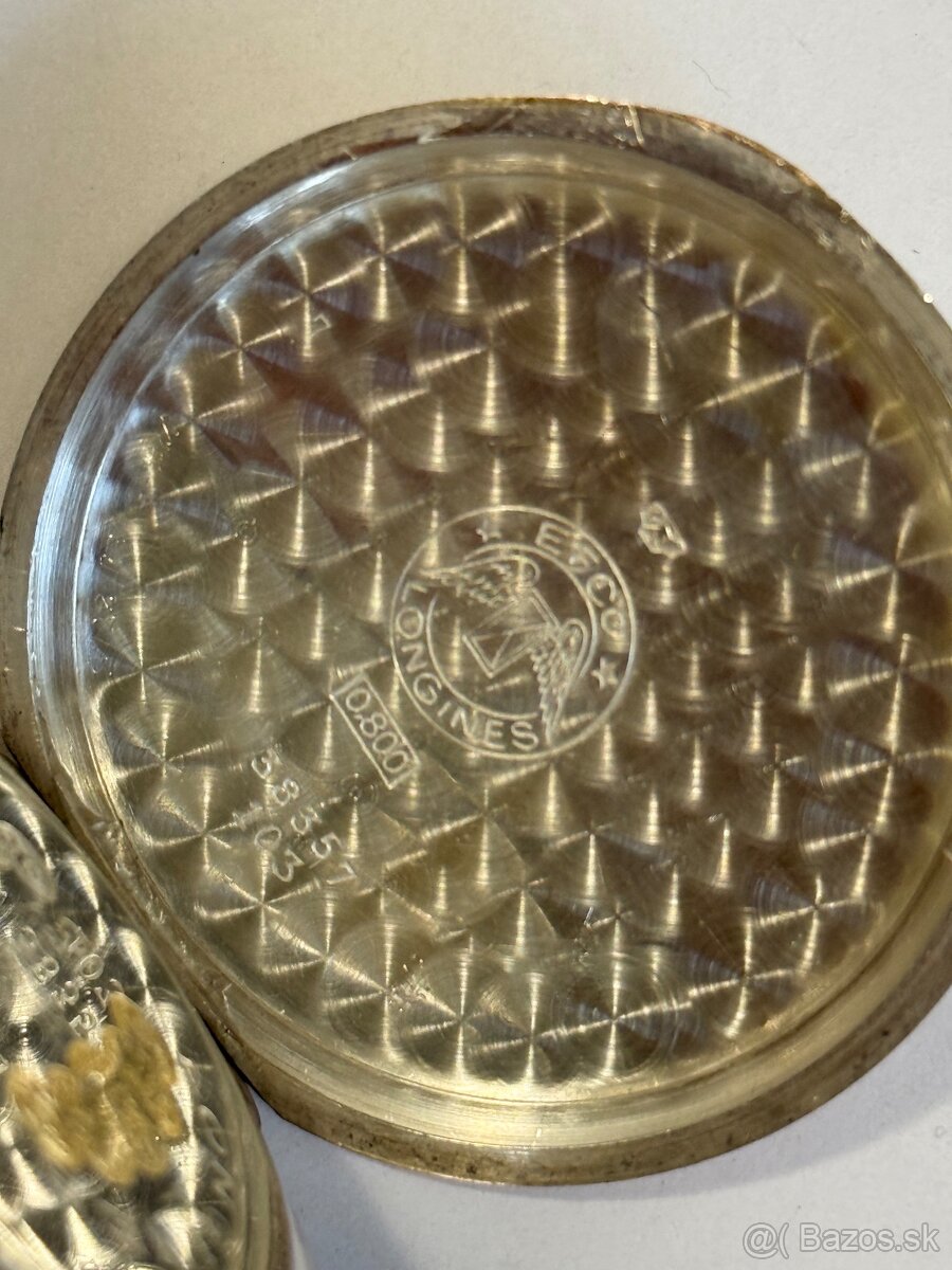 Longines vreckové hodinky strieborné - 4