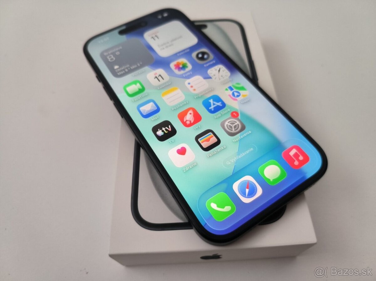 apple iphone 15 128gb Midnight / Batéria 100% - 4