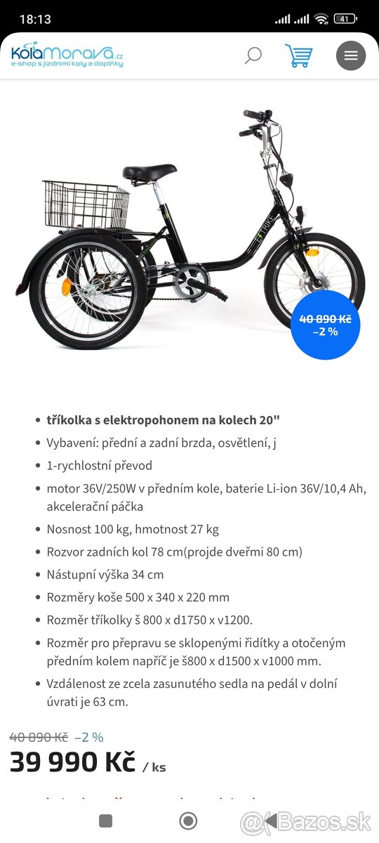 Elektrická trojkolka - 4