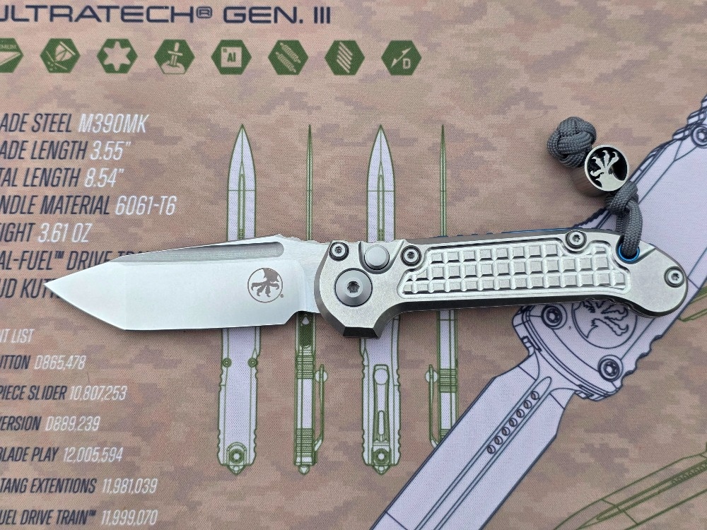 Microtech LUDT Tanto Titanium Marfione Select Frag Pattern - 4