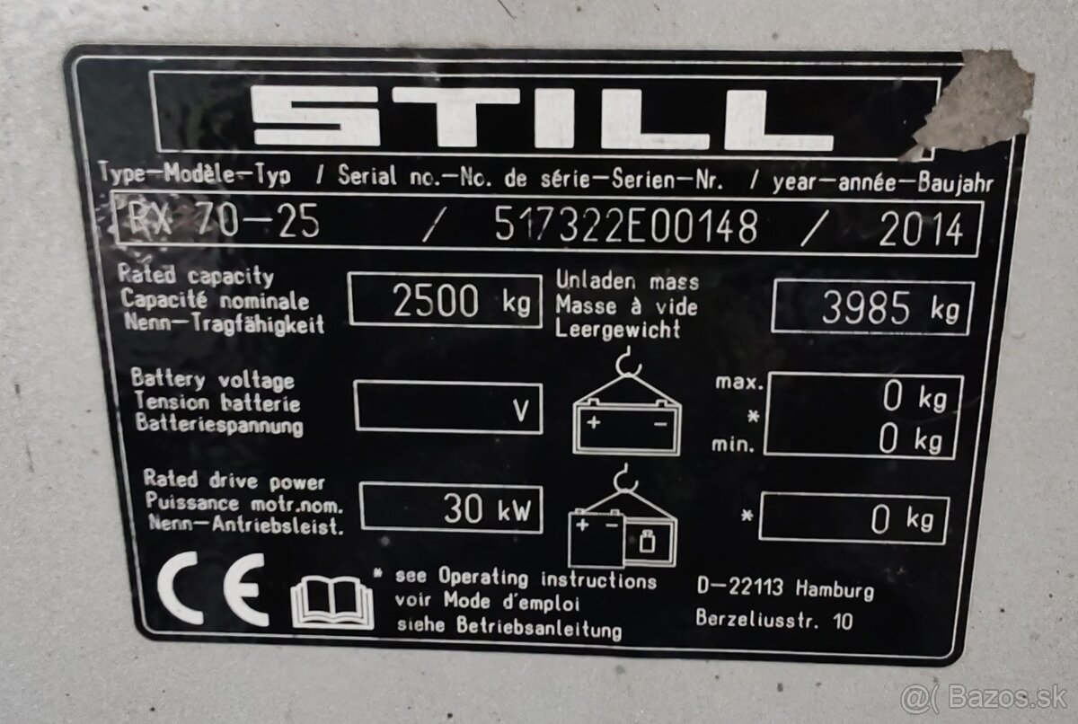 Dieselový VZV STILL RX70-25 - 4