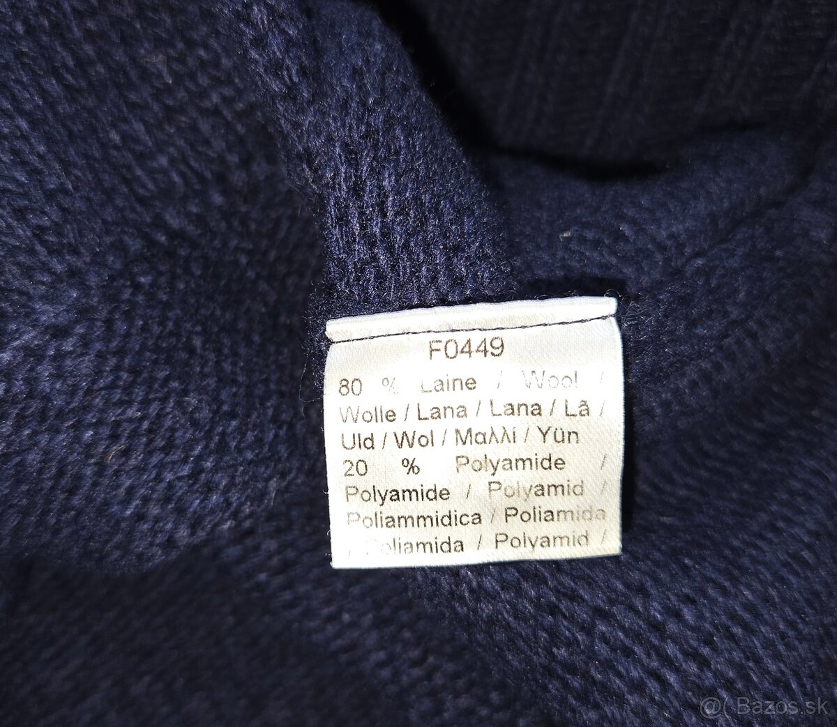 Lacoste - Pánsky kardigán (modrý) - 4