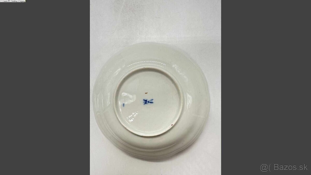 Míšeň, porcelánové šapo 1 - 4