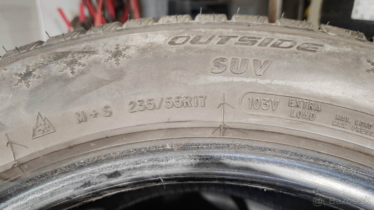 235/55 R17 103V Fortune zimné pneumatiky - sada - 4