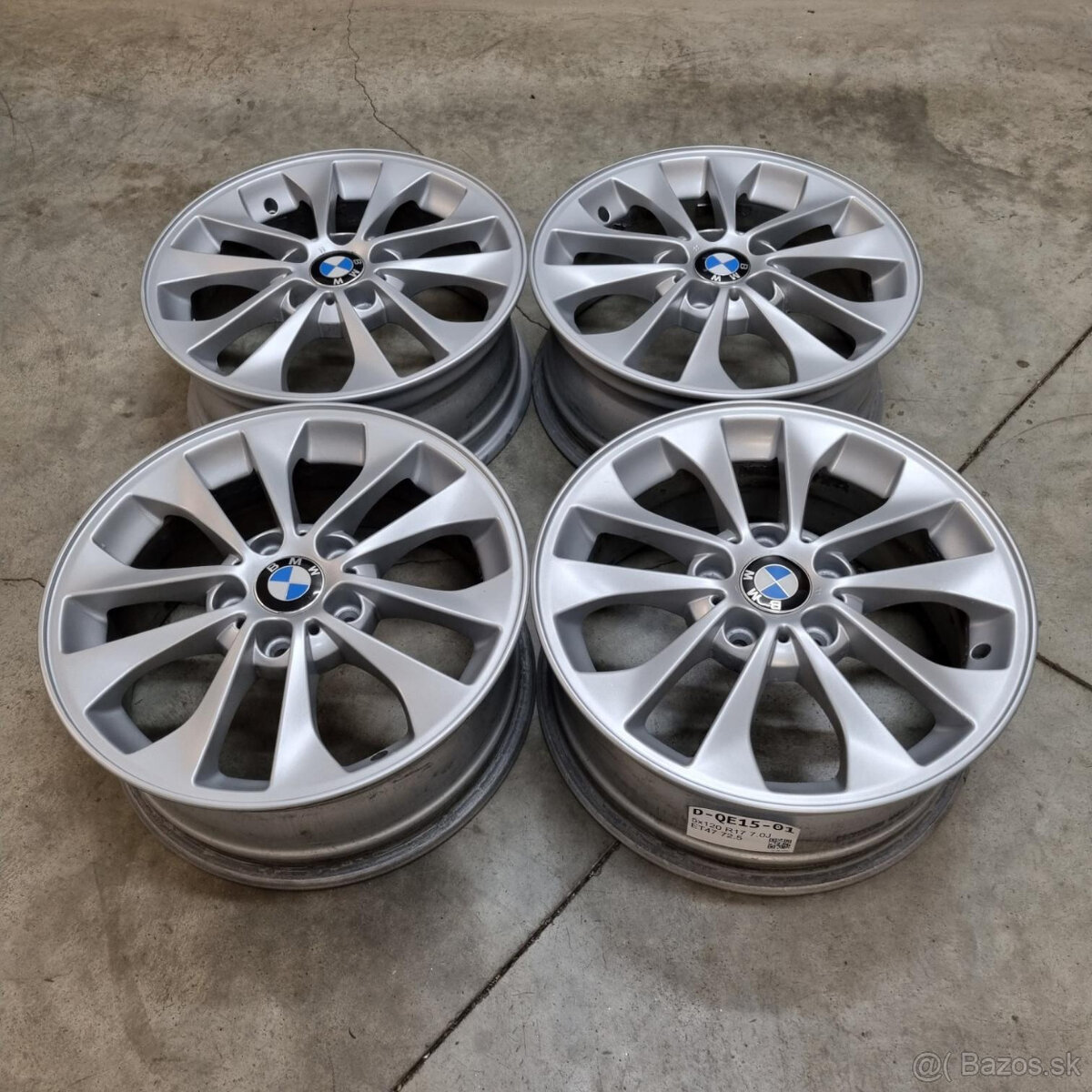 Hliníkové BMW disky 5x120 R17 7J ET47 - 4