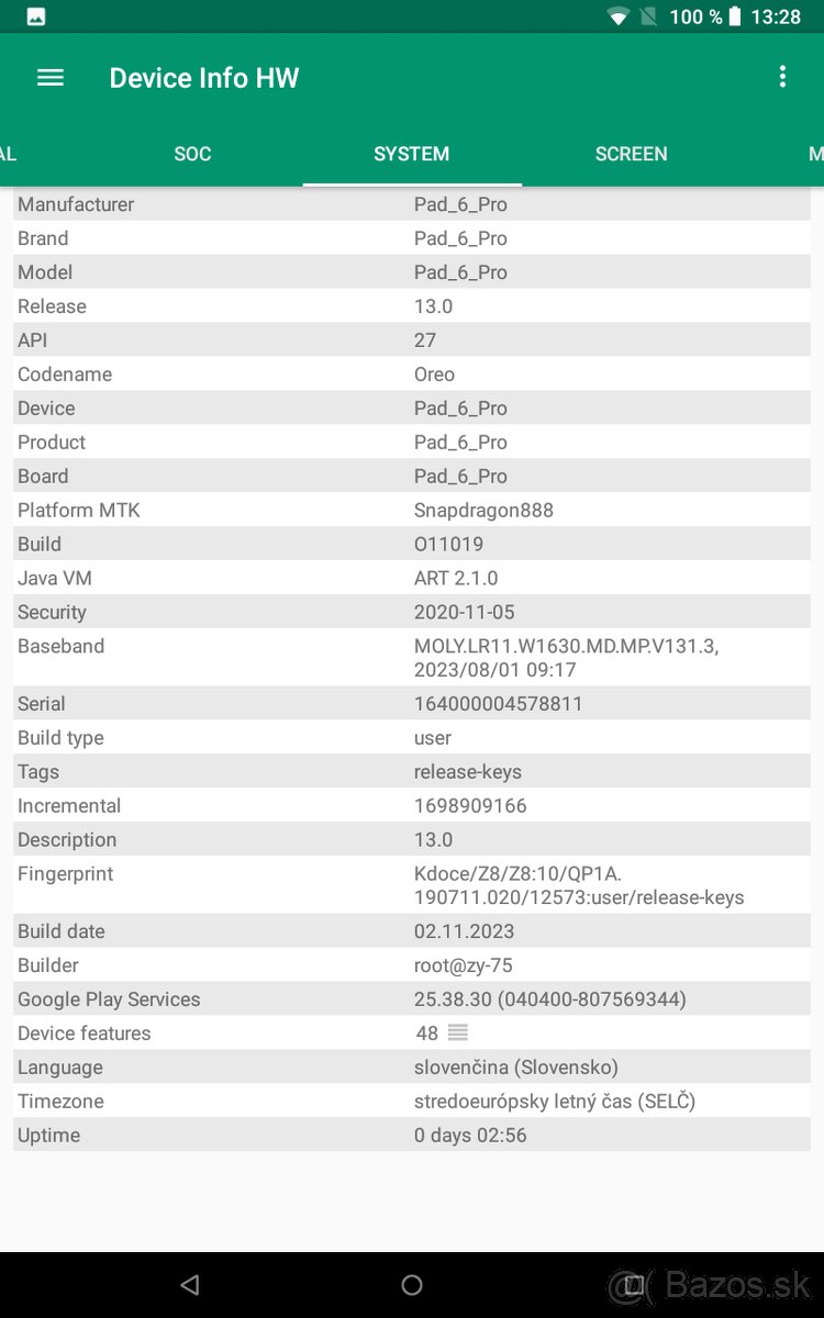 Predam nepouzivany Tablet 6pro - 4