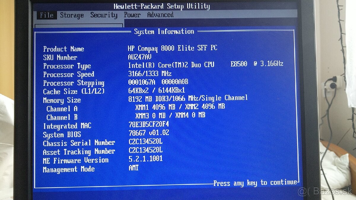 PC Počítač HP Compaq 8000 Elite SFF desktop - 4