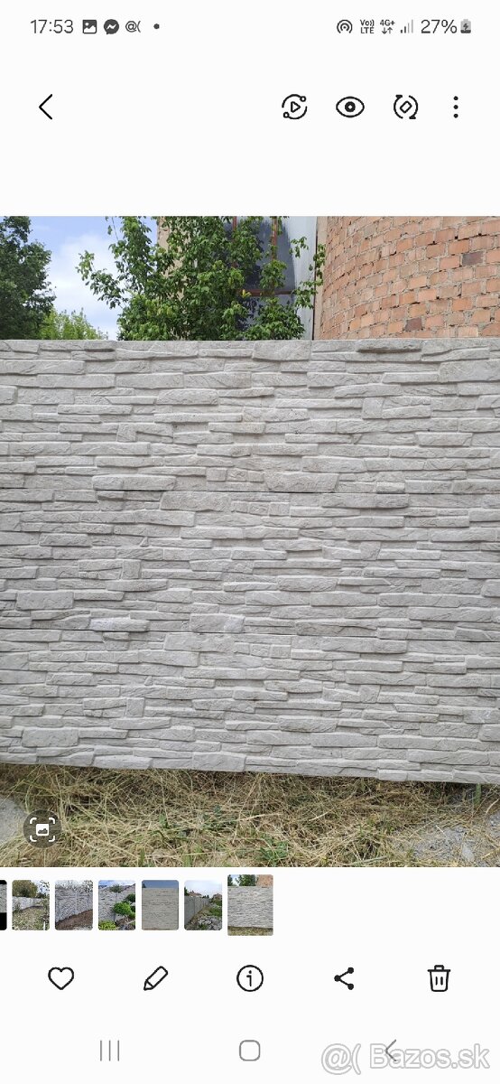 Betónové ploty, výroba, montáž - 4