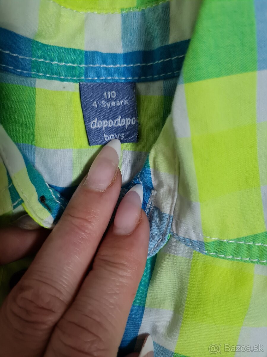 Svieži letný set tyrkys/lime veľ.110 - 4