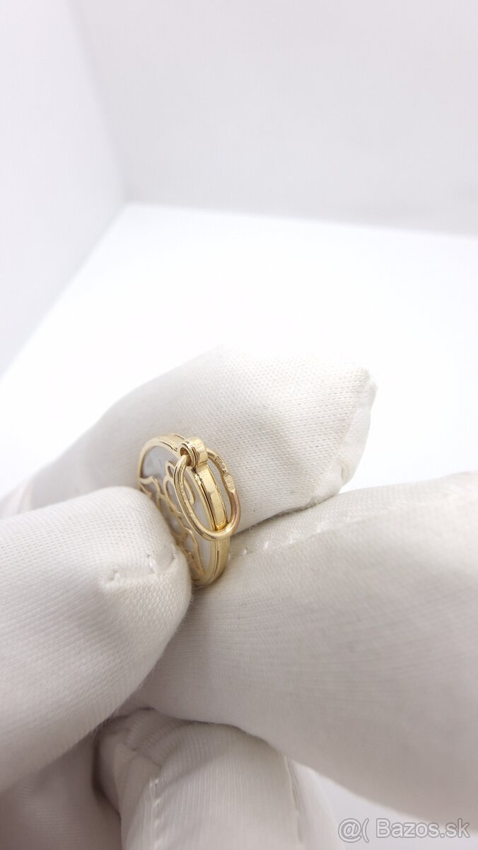 Zlatý náhrdelník lanko s anielikom - 4