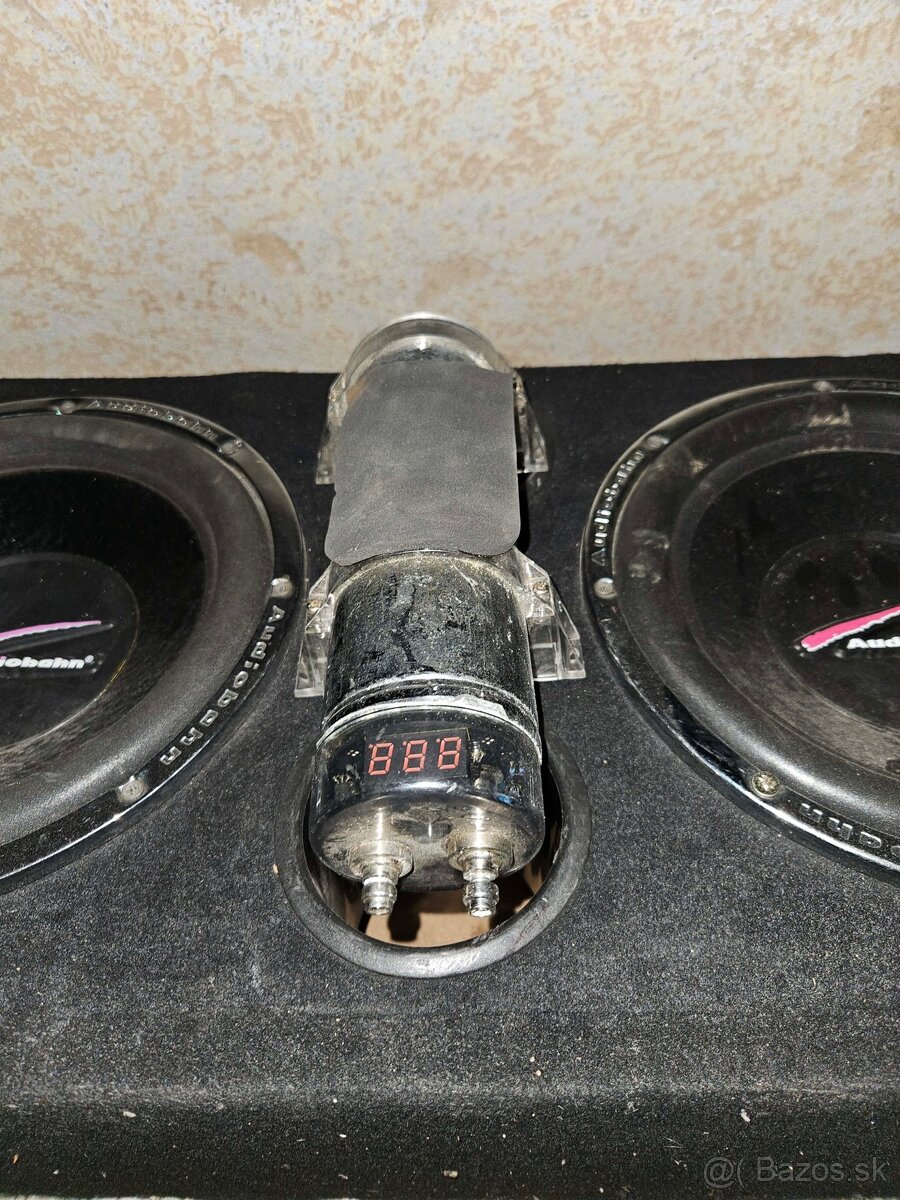 Predám autoaudio – subwoofery, zosilňovače + kapacitor - 4