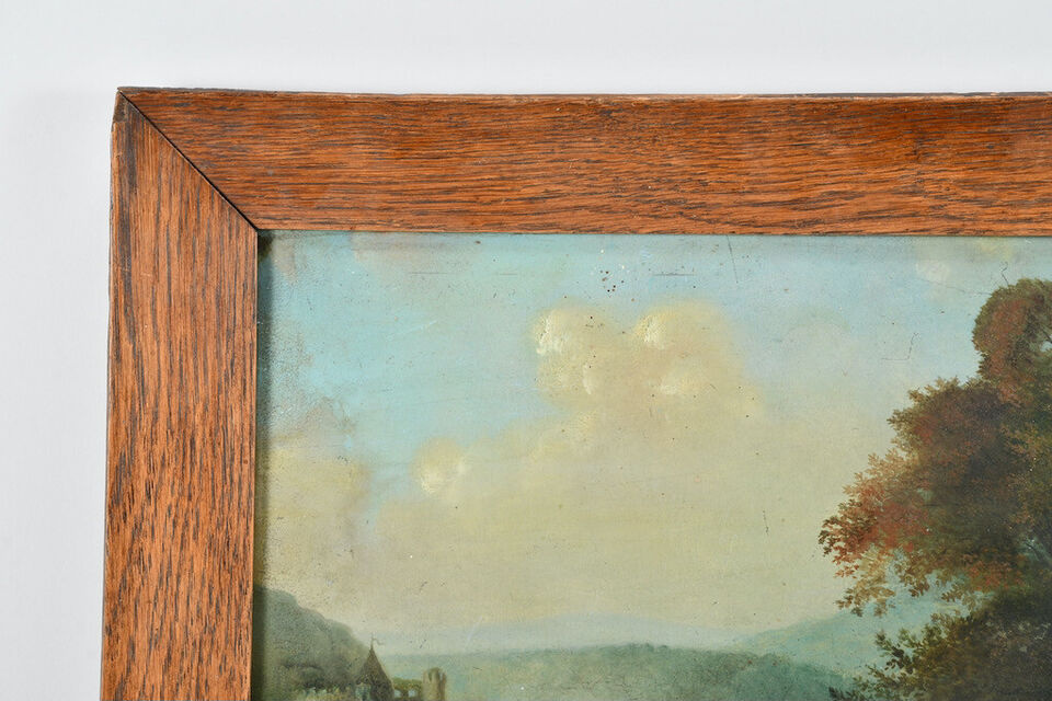 predam stary obraz olej na plechu, 19. stor. - 4