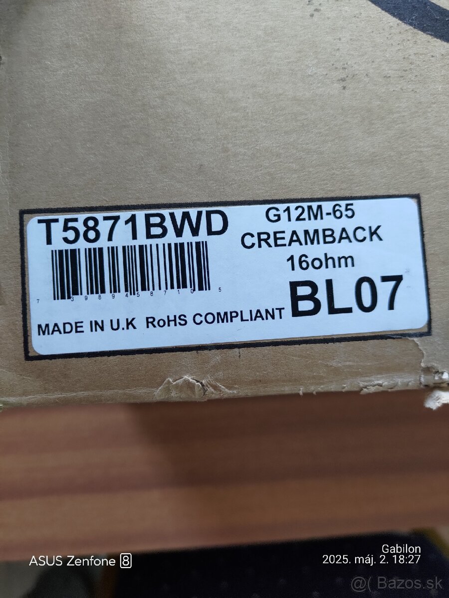 CELESTION SEVENTY 80 / G12-P80 - 2 kusy - 4