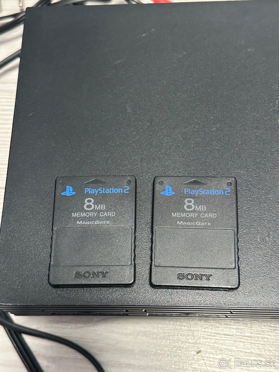 Sony PlayStation 2 FAT + 4 ovládače + 2× originál Memory Car - 4