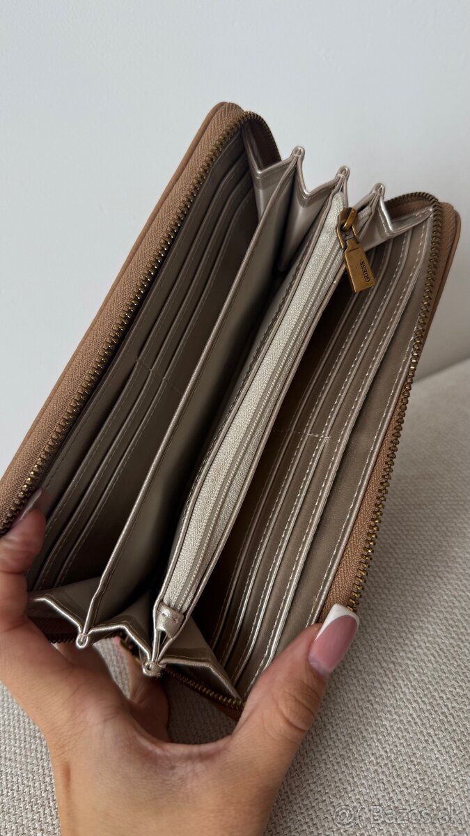 Peňaženka béžová Guess - 4