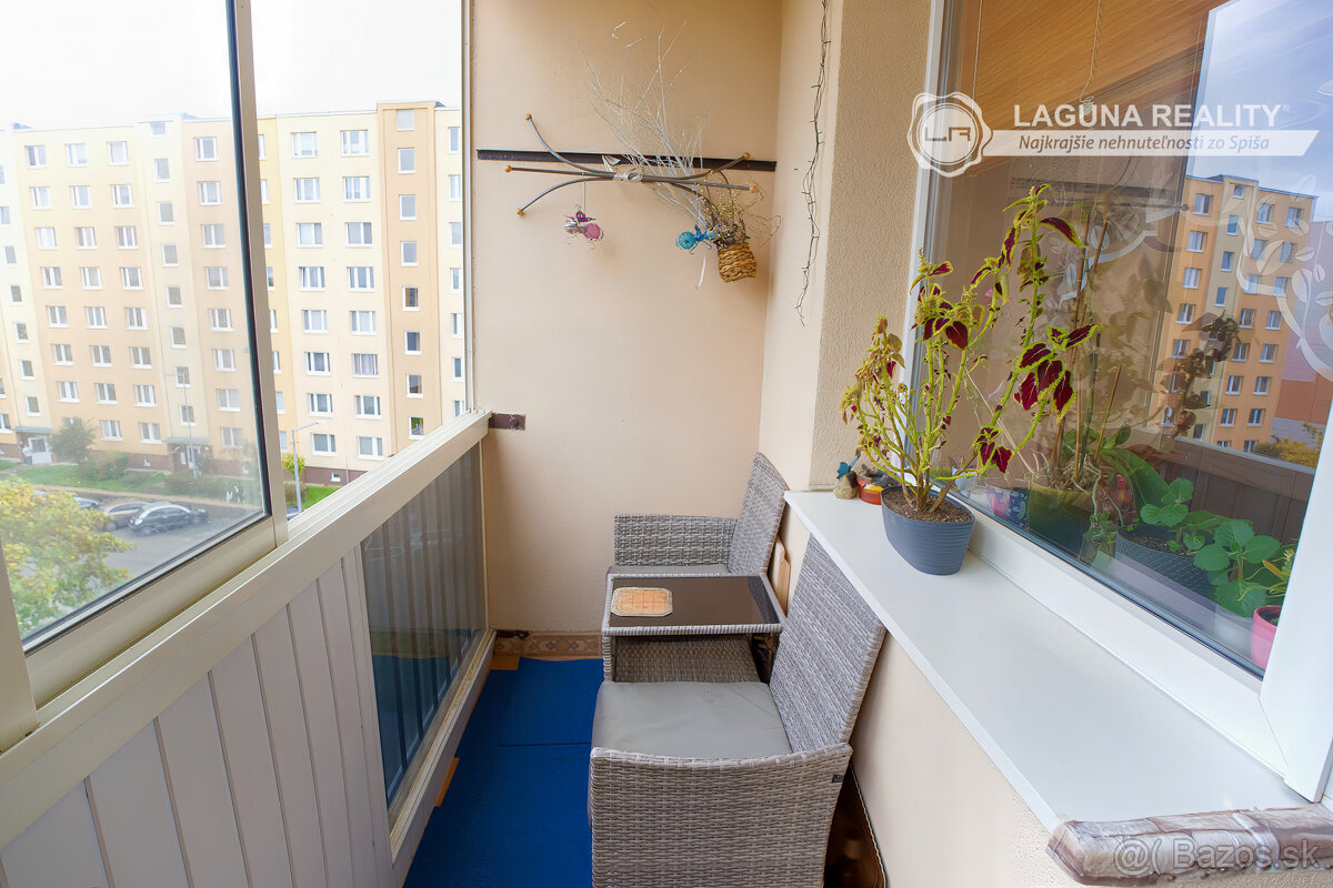 Byt 2+1 (59 m2) s balkónom na sídl. Mier v Sp. Novej Vsi - 4